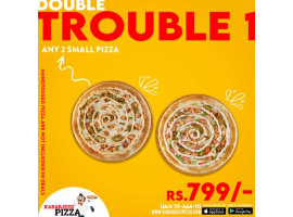 Kababjees Pizza Double Trouble 1 For Rs.799/-image-1105